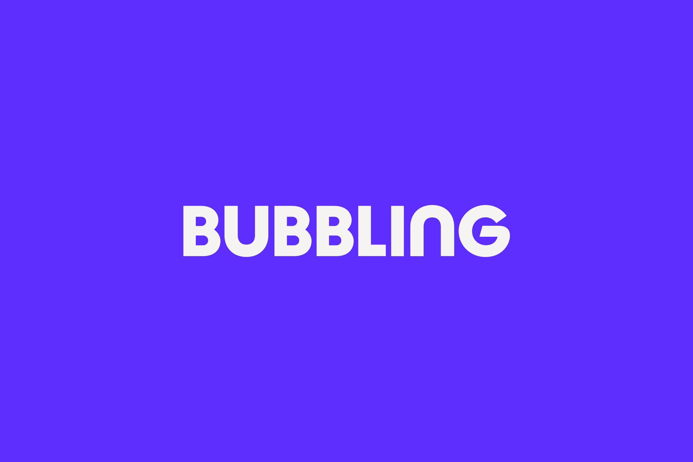 Bubbling